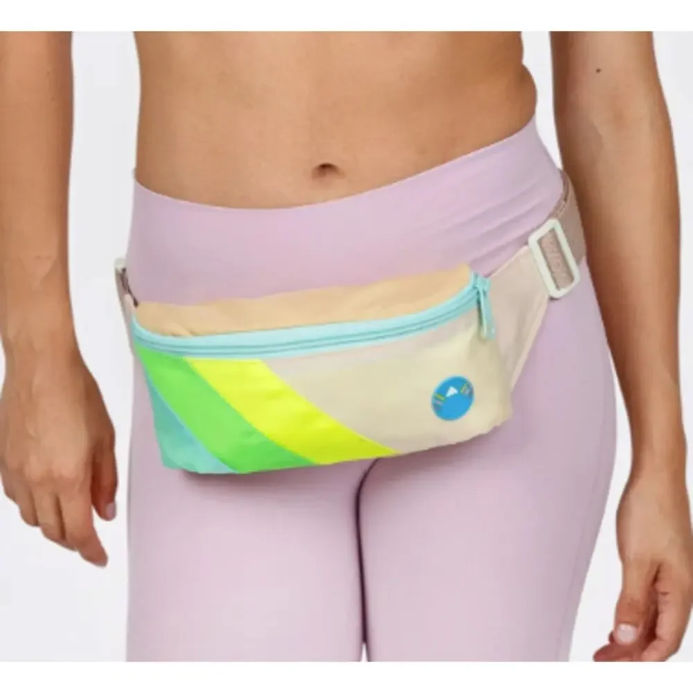 Mokuyobi Neon Seas Fanny Pack Water Resistant Belt Bag 1.5L Made in USA EUC Y2K